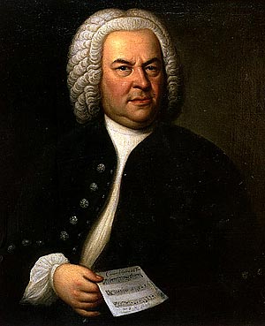Johann Sebastian Bach v znani upodobitvi Eliasa Gottloba Haussmanna.